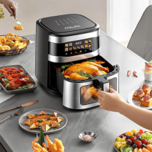 11 in 1 Smart Air Fryer 10L Visual Window 11Cooking Presets Touch Screen & Dnvbv