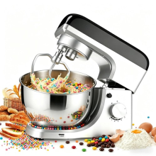 Electric Stand Mixer – 8 Speeds, 5L Bowl, Whisk, Dough Hook, Flat Beater Bokqtsh