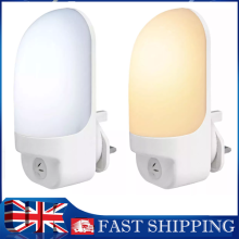 Automatic LED Night Light Plug in Energy Saving Dusk Dawn Sensor Kids Warm Hnvjd
