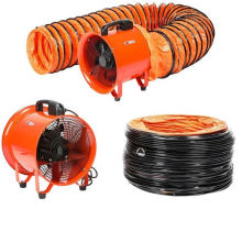 Dust Extractor Fan 300mm 10m Ducting Portable Workshop Fume Blower Ventilation