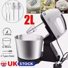 Electric Stand Mixer Food 7 Speed Multi Mixing Bowl Cake Blender Beater Dough