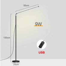 1.5m LED Floor Lamp USB Adjustable Standing Light Reading Gooseneck Lights UK