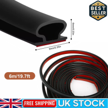 6M Rubber Seal Weather Strip Foam Sticky Tape Door Window Draught Excluder UK