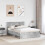 VidaXL vidaXL Bed Frame Concrete Grey 150 x 200 cm Engineered Wood 4