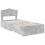 VidaXL vidaXL Bed Frame with Drawer Concrete Grey 90 x 190 cm Engineered Wood 2