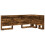 VidaXL vidaXL Storage Headboard with Shelf Smoked Oak 80 cm Engineered Wood 4