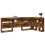 VidaXL vidaXL Storage Headboard with Shelf Smoked Oak 80 cm Engineered Wood 5