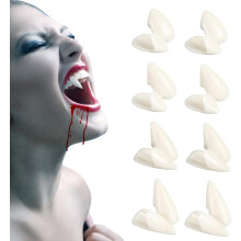 Vampirzähne Künstliche Fangzähne Dracula Kostüm Halloween 8 Paar 4 Größen — falsche zähne, vampirzähne, halloween kostüm