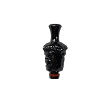 (A - Schwarz)Driptip 510 Anschluss Für Verdampfer Edelstahl Aluminium Air Rumpf Control