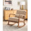 Beliani Rocking Chair SKOVDE Fabric Beige 4