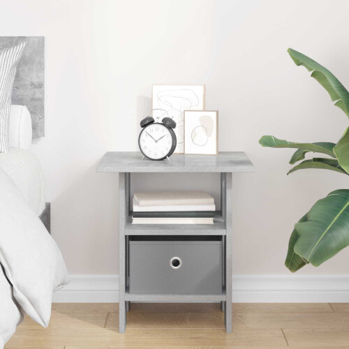 VidaXL vidaXL Bedside Table Concrete Grey 41 x 40 x 45 cm Engineered Wood 2