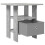 VidaXL vidaXL Bedside Table Concrete Grey 41 x 40 x 45 cm Engineered Wood 4