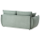Beliani Sofa 3 Seater KUNES Fabric Light Green 5