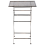 Beliani Garden Bar Table Folding BORMIO 60 cm 60 cm Metal Black 4