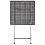 Beliani Garden Bar Table Folding BORMIO 60 cm 60 cm Metal Black 5