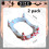 Vampire Teeth Fangs Flexible Plastic No Glue Dracula Costume 2 Pcs White Dentures 4