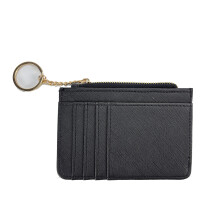 Schlanker Kartenhalter mit Schlüsselanhänger Black