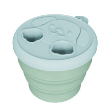 Snack-Finger-Behälter 2 in 1 Tragbarer Snack-, Obst- und Gemüsebehälter mit Integriertem Design für Reisen, Camping, Zuhause A