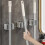 Clip de Moppe Mural Robuste, Support de Moppe avec Vis, Porte-Balai Étanche pour Salle de Bain B 8