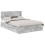 VidaXL vidaXL Storage Bed Concrete Grey 150 x 200 cm Engineered Wood 2