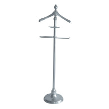 Silver-plated brass valet stand