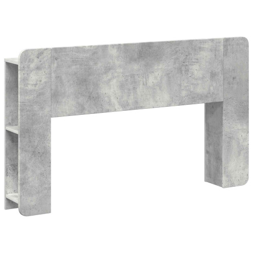 VidaXL vidaXL Headboard Cabinet with Storage Concrete Grey Engineered Wood 1