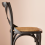 Signature Solid wood and cane counter stool, 50 cm wide - BISTROT 8
