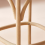 Signature Solid wood and cane counter stool, 50 cm wide - BISTROT 4