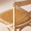 Signature Solid wood and cane counter stool, 50 cm wide - BISTROT 5