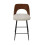 Signature Beige fabric counter stool, 45 cm wide - AUSTIN 1