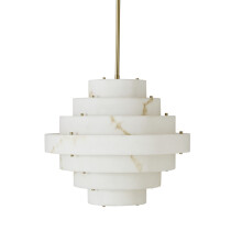 SARA Art Deco Alabaster Chandelier
