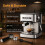 Homcom HOMCOM Espresso Machine, 20-Bar, Semi Automatic, Black 9