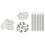 35Pcs Airless Paint Sprayer Gaskets Seal Tip Gaskets Nylon Flat Spacers Silicone Gaskets Replace 246453 for 1