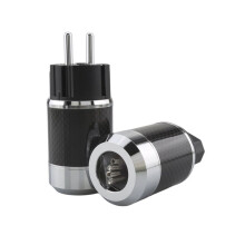 Câble D'Alimentation AC Plaqué Connecteur Femelle Prise Audiophile pour Amplificateurs HiFi et Équipements Audio