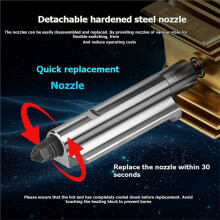 Düse für P2S X2D Messing Abnehmbar Gehärteter Stahl 0,4 mm Hotend für H2D H2C H2S 3D-Drucker Zubehör