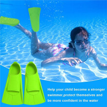 Palmes de Natation pour Enfants, Palmes Courtes avec Sac en Mesh pour Enfants et Adultes M