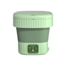 Compact 8L Folding Washing Machine for Small Spaces, Ideal for Students & Baby Clothes, Portable & Efficient EU Plug