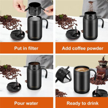 Hand-Washed Coffee Cup Hand-Washed Dripping Insulation Coffee Cup Portable Coffee Brewing Set