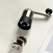 Manual Coffee Grinder - Stainless Steel with Ceramic Grinding Core, Hand Cranking Bean Mill, Compact & Portable Design