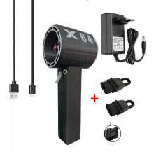 X64 Turbo Jet Fan Brushless Motor Powerful Instantaneous Thrust 1.4kg/S 1000W Wind Speed Blower Dryer EU Plug,B