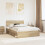 VidaXL vidaXL Bed Frame Sonoma Oak 150 x 200 cm Solid Pine Wood 1