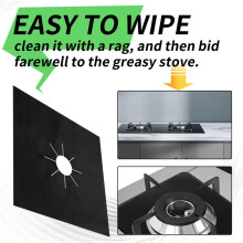 4 Burner Covers, Reusable Stove Top Cover, Non-Stick Burner Lining, Heat Insulation Pad for Gas Stove
