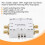 0.1-6GHz RF  SP4T RF  High Isolation 1/4 Microwave Electronic  RF 1