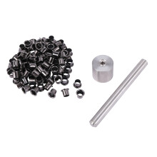1Set Tools+100Pcs Rivets Nail Installation Tools with Silver Brass Nails