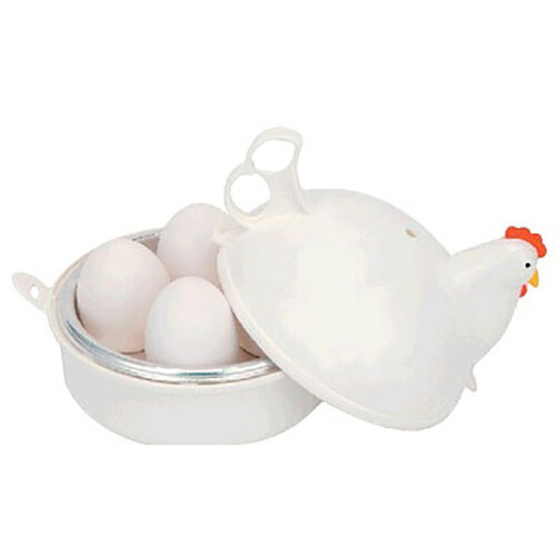 2X Chicken Shaped Microwave Eggs Boiler Cooker Kitchen Cooking Appliances,Home Tool 1