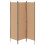 VidaXL vidaXL 3-Panel Room Divider Beige 150 x 180 cm Fabric 2