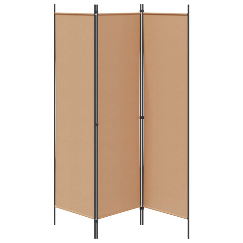 VidaXL vidaXL 3-Panel Room Divider Beige 150 x 180 cm Fabric 1
