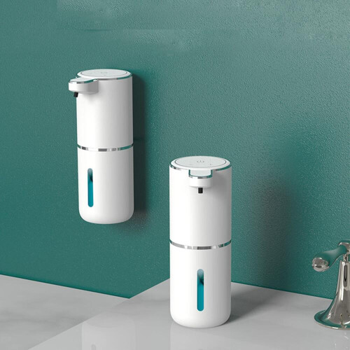 Automatisk veggmontert skumsåpedispenser – USB-sensor såpedispenser (hvit) 1