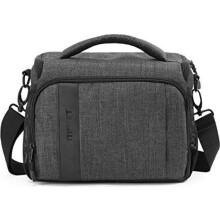 Bolsa para câmera bagsmart para câmeras DSLR e SLR – bolsa fotográfica com capa de chuva, cinza