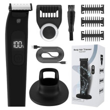Elektrischer Intimrasierer für Herren (IPX7) – Body Groomer mit LED-Licht & USB-C, Leise